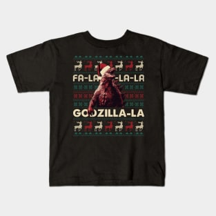 Christmas Godzilla Kids T-Shirt